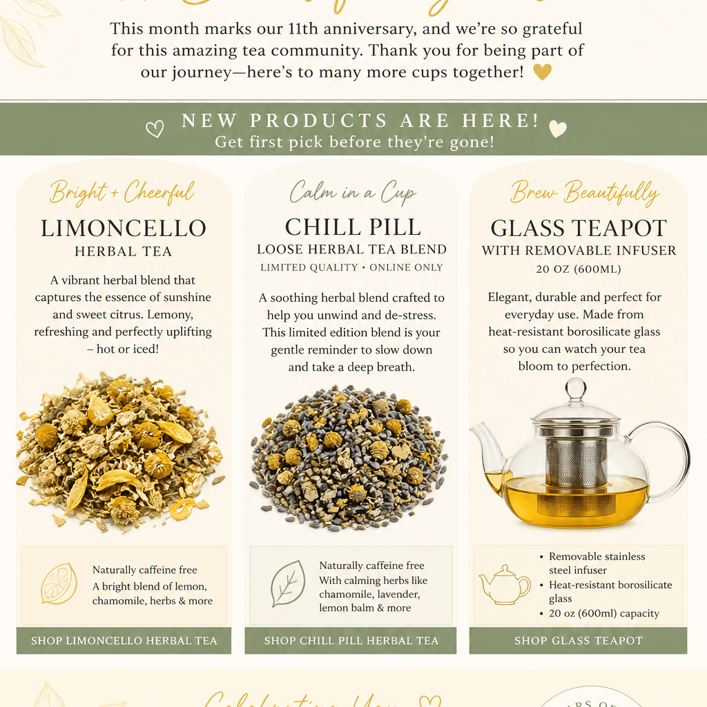 A Very Special Month: 11 Years of Tea - Blooming With Joy Tea Co.