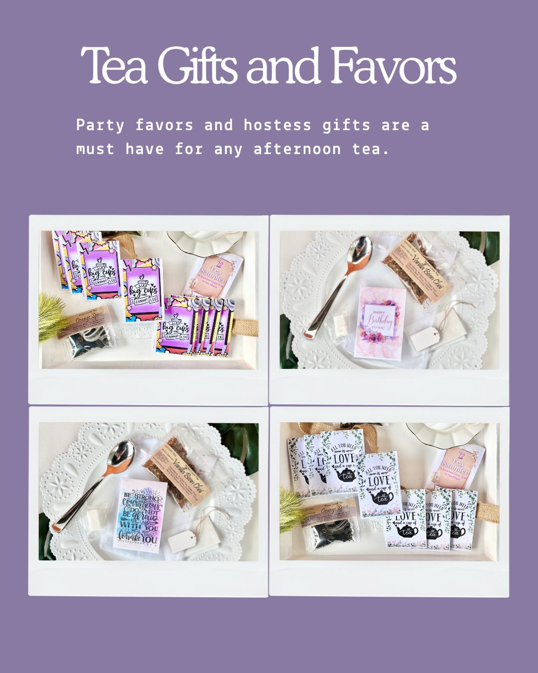 Cheap Tea Party Favors That Don't Look Cheap: The Tea Sampler Hack - Blooming With Joy Tea Co.
