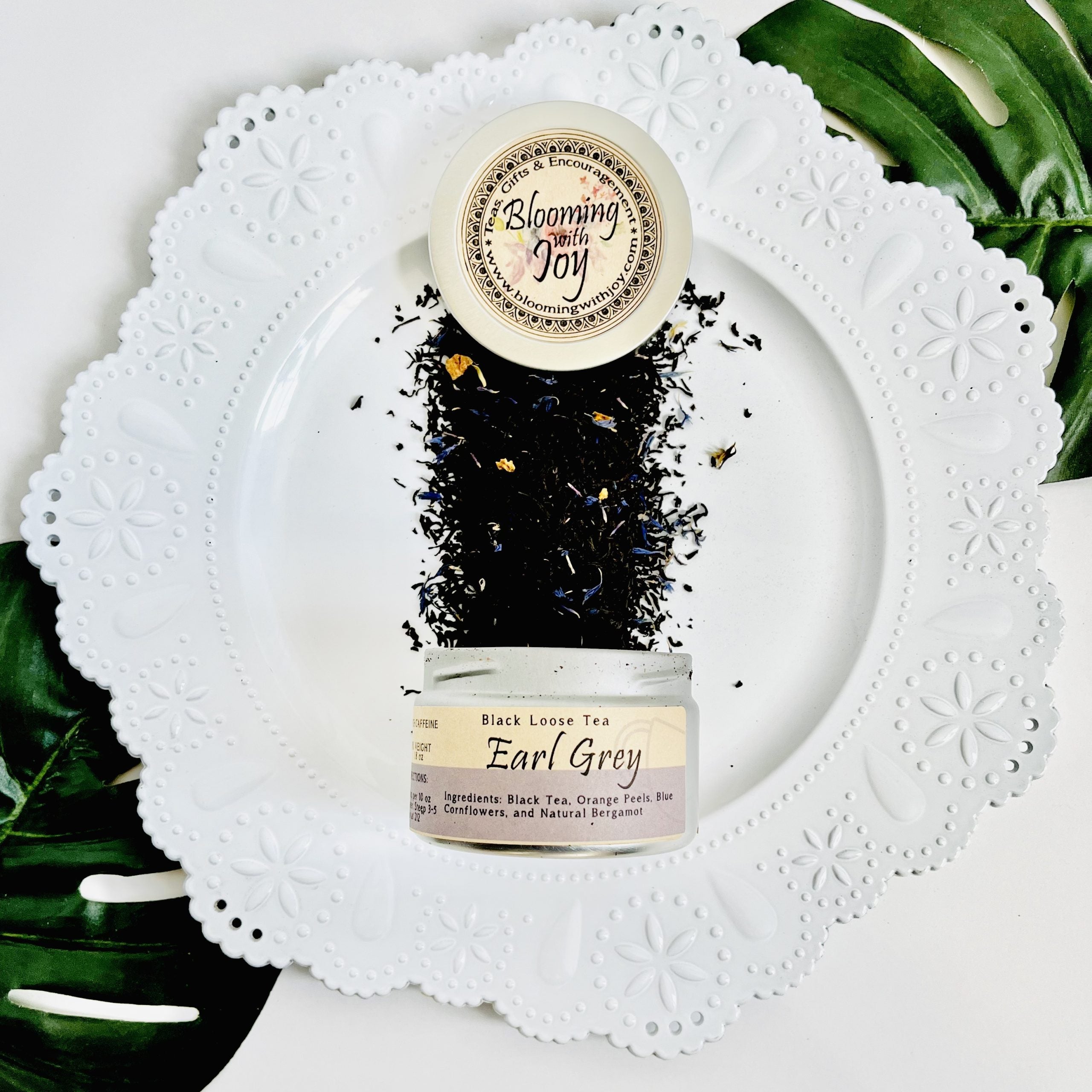 Earl Grey | High Caffeine - Blooming With Joy Tea Co.