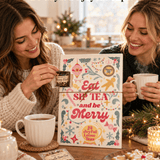 Festive Tea Advent Calendar | 24 Hand-Selected Teas – Eat, Sip, Tea & Be Merry - Blooming With Joy Tea Co.