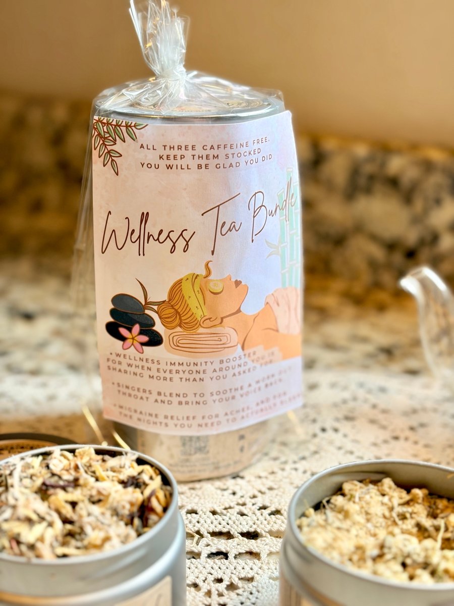 Wellness Tea Bundle 3 Pack | Caffeine Free Herbal Tea Gift Set - Blooming With Joy Tea Co.