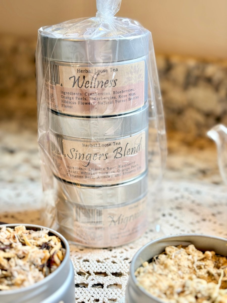Wellness Tea Bundle 3 Pack | Caffeine Free Herbal Tea Gift Set - Blooming With Joy Tea Co.
