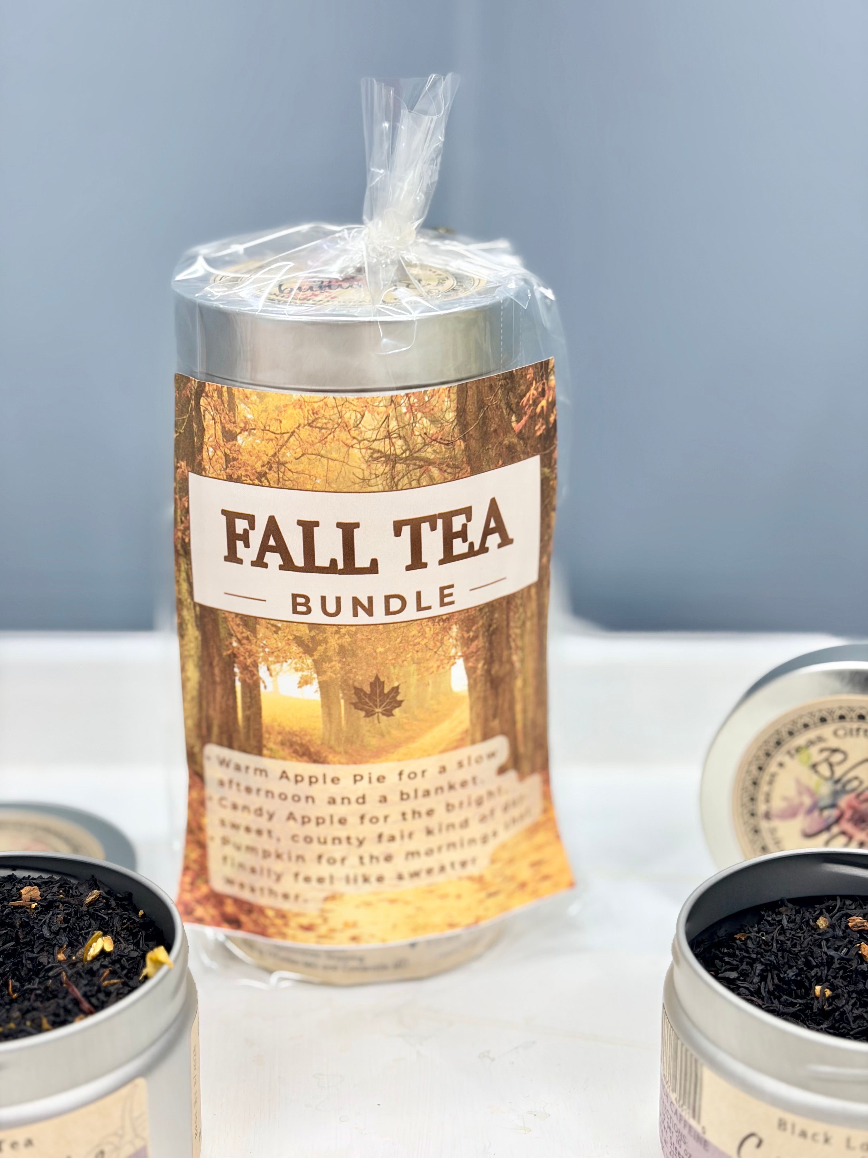 Pumpkin spice loose leaf tea with cinnamon bark and cardamom in a ceramic cup