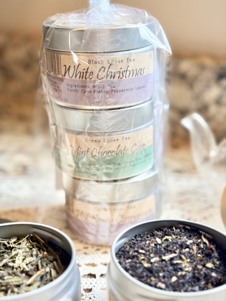 Jingle and Mingle Bundle | Christmas Loose Leaf Tea Gift Set (3 Blends) - Blooming With Joy Tea Co.