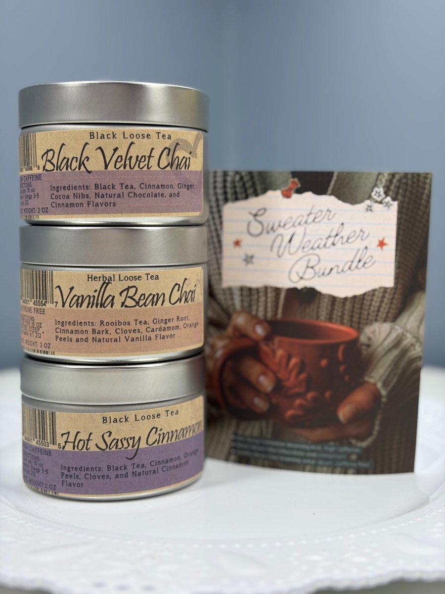 Sweater Weather Chai Tea Bundle | 3 Chai Loose Leaf Teas - Blooming With Joy Tea Co.