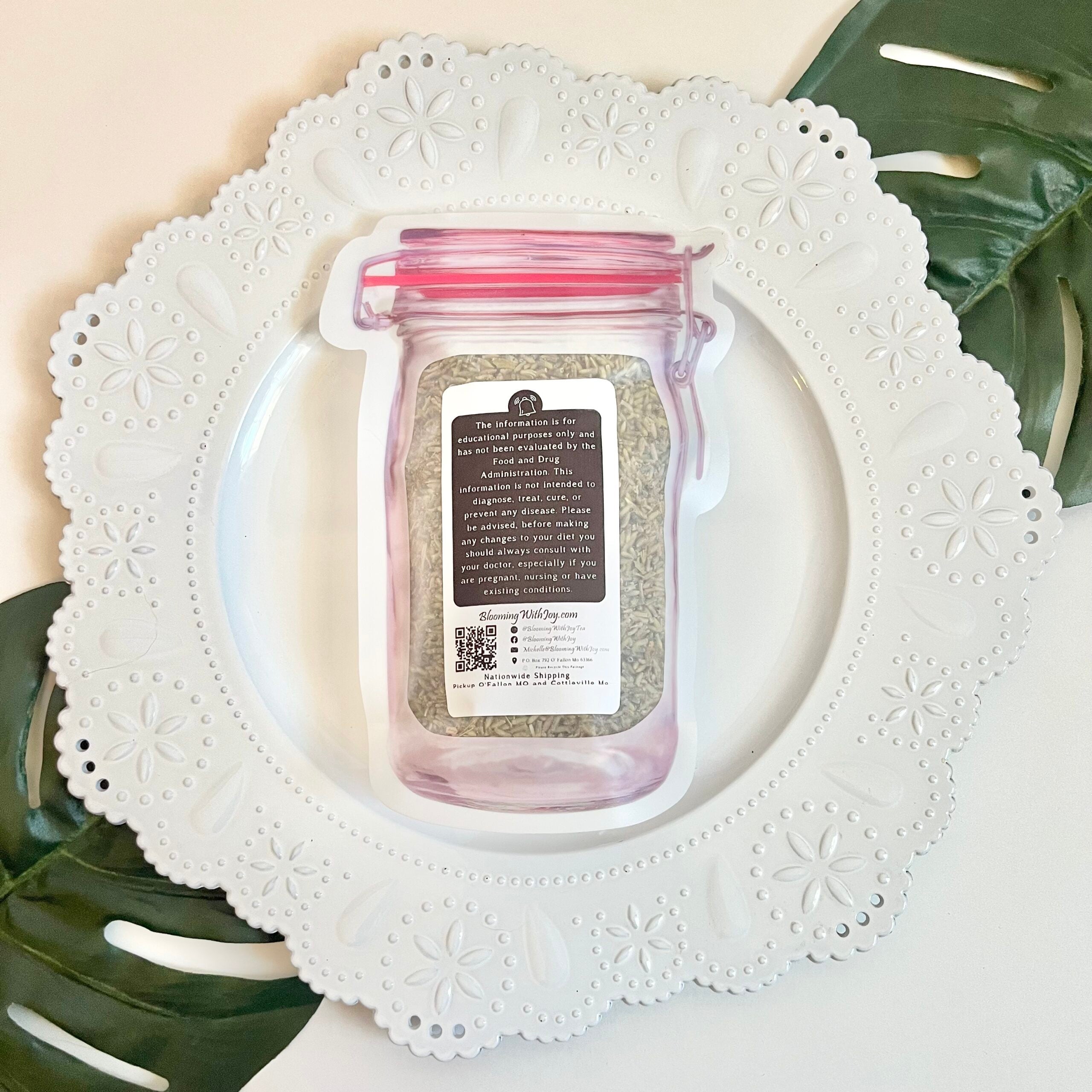 Lavender Loose Leaf Herbal Tea, Caffeine-Free