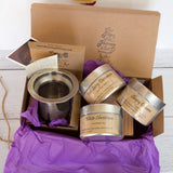 Tea Lover Gift Set | Infuser and 3 Tea Tins - Elevate Your Tea Experience