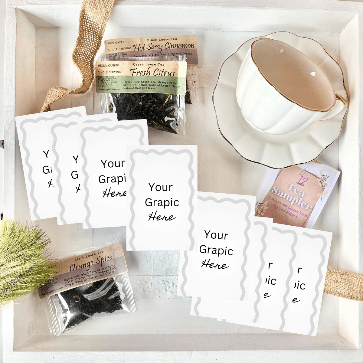 Personalized Tea Samplers for Events | Custom Party Favors - Blooming With Joy Tea Co.