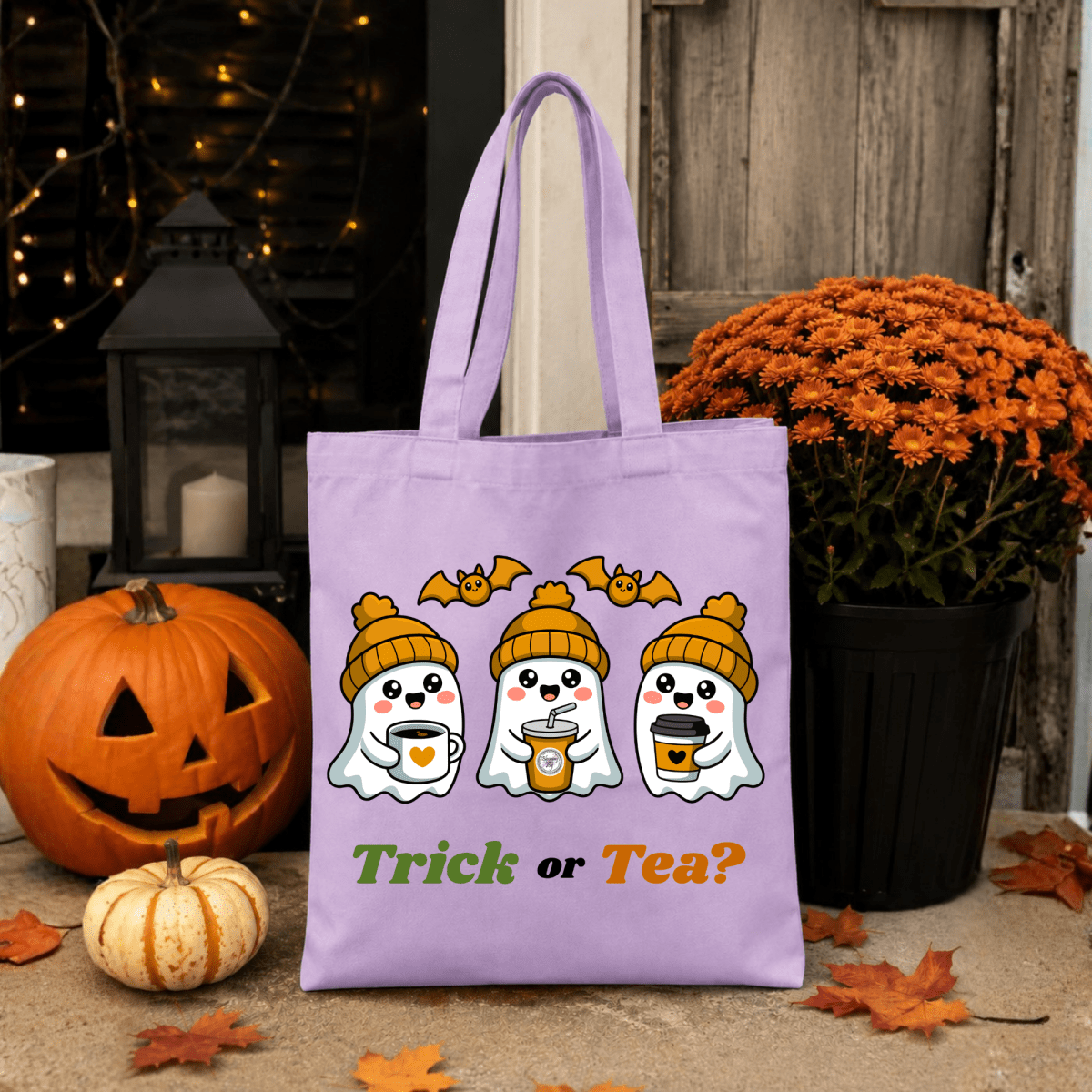 Trick or Tea? Tote Bag - Blooming With Joy Tea Co.